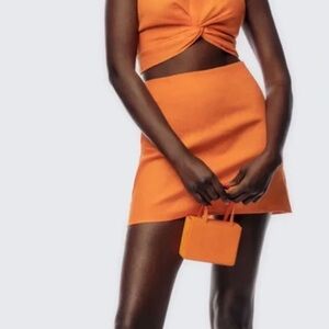 Reformation linen skirt